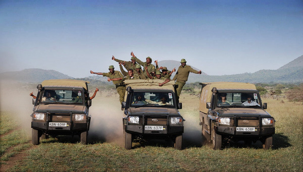 Big Life Rangers & Newly-Purchased Vehicles, Kenya, December 2010 131204 1 1 Great News from Kenya at Last in the Battle Against Poachers